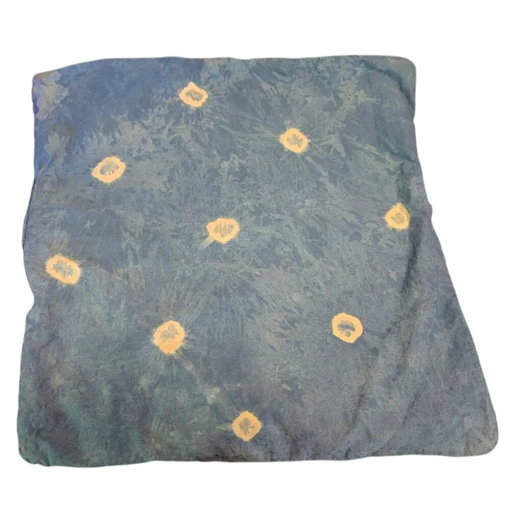Shibori Pillowcase Tie Dye Throw Accent Decor Handmade Boho Fairycore Festival‎